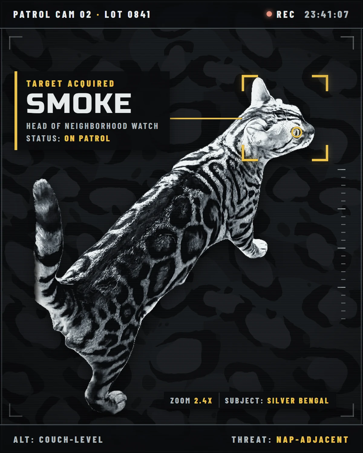 Patrol cam: Smoke, Head of Neighborhood Watch, on patrol